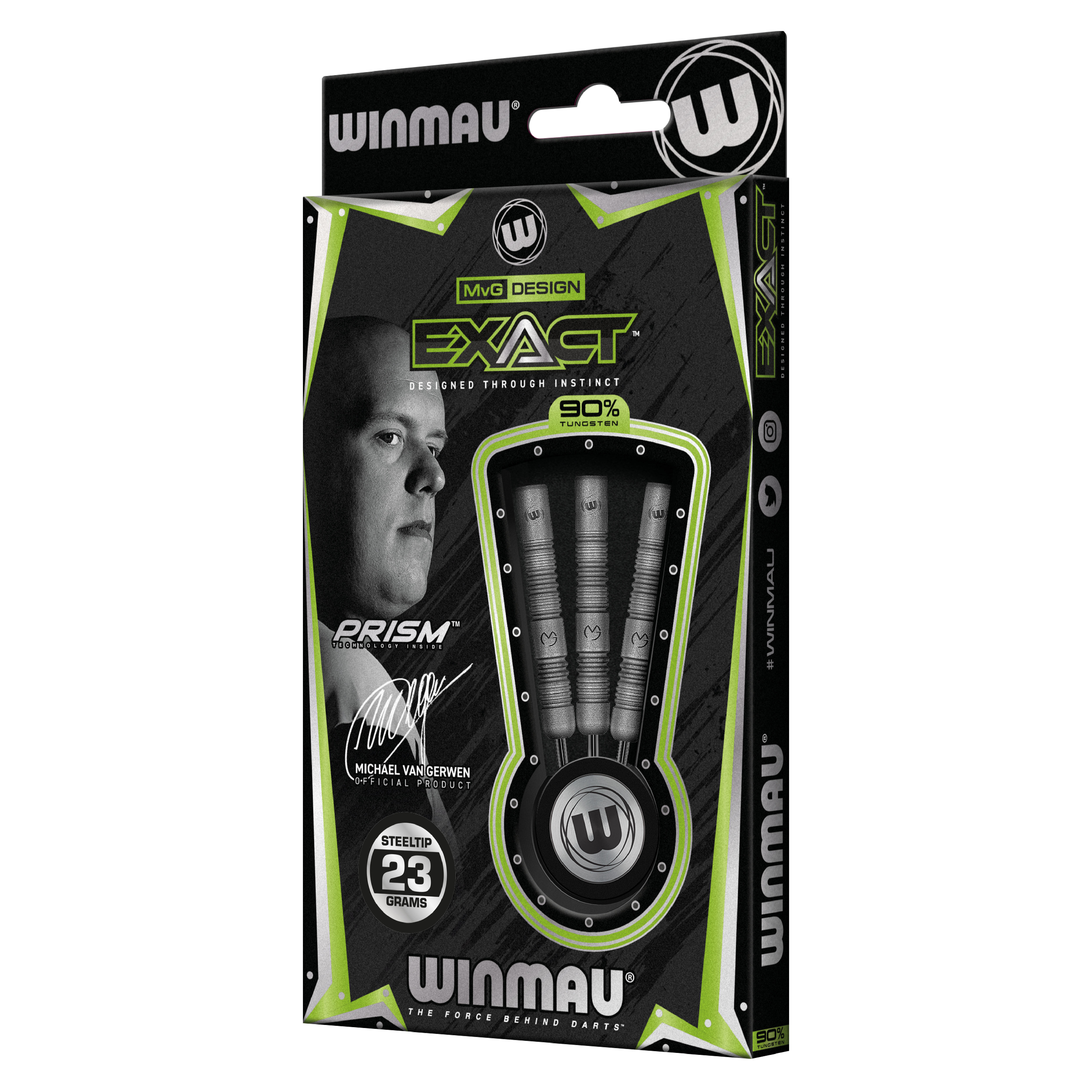 Winmau MVG Exact steeltip darts 23 gram