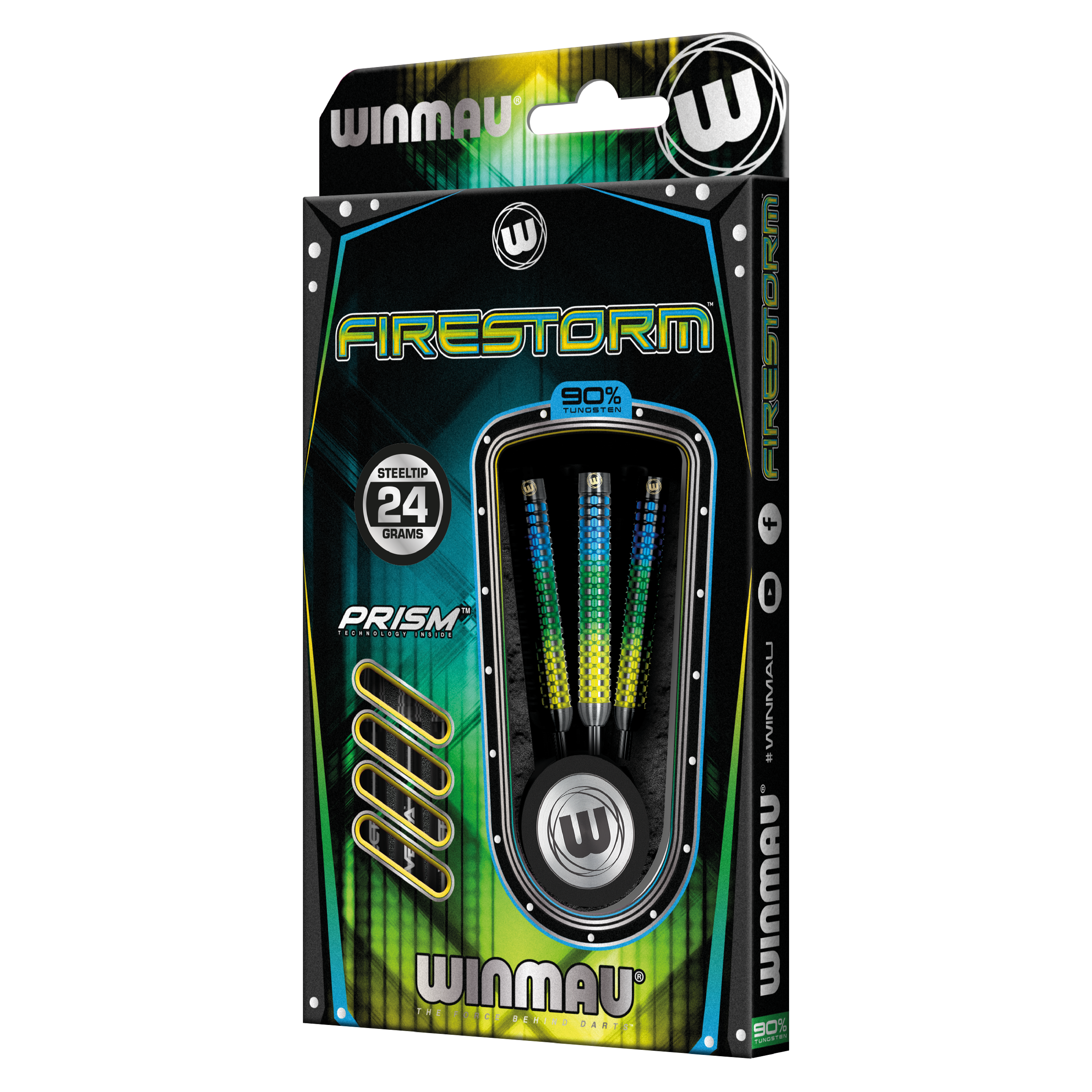 Winmau Firestorm steeltip darts 24 gram