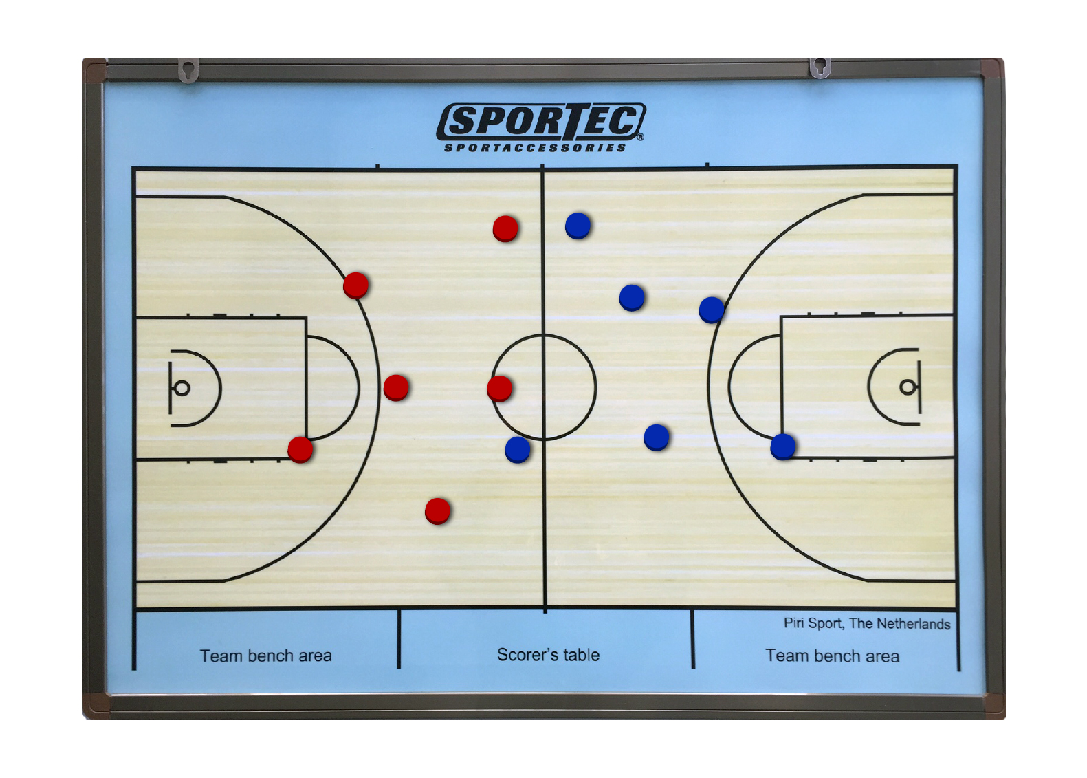 60 x 45 cm - Magnetisch coachbord basketbal