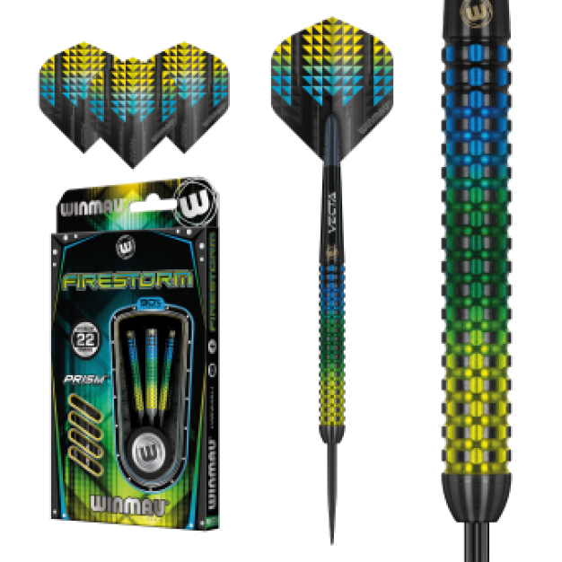 Winmau Firestorm steeltip darts 22 gram