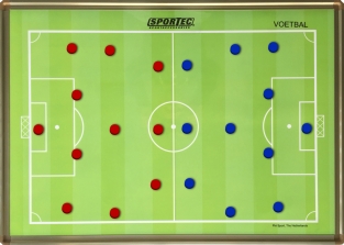 90 x 60 cm - Magnetisch coachbord voetbal