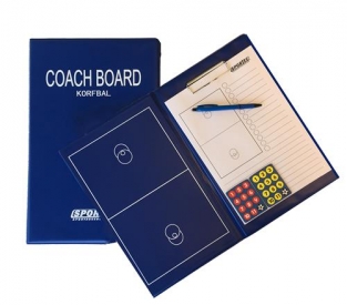 Magnetisch coachmap met klip Korfbal