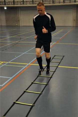 Indoor speedladder met zuignap