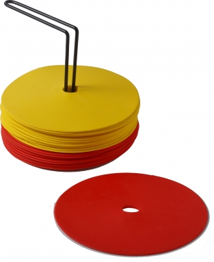 Rubberen markeringsdots 15cm incl. houder