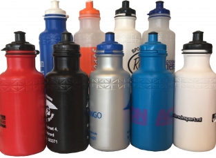 ASSORTI bidons met opdruk 0.6L