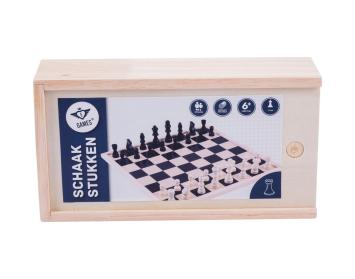 Schaakstukken essenhout