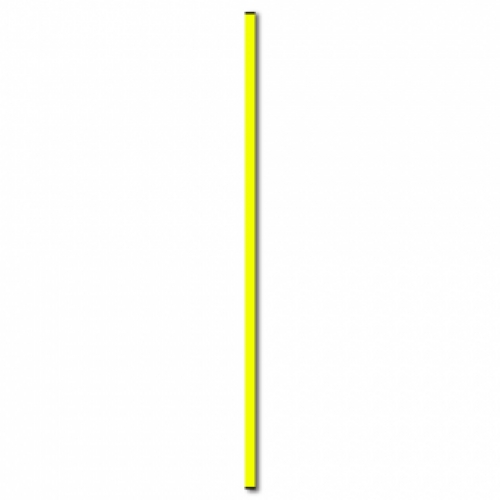 Sportpaal PVC 160 cm geel